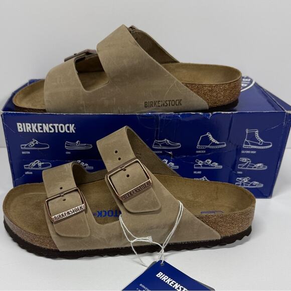 Birkenstock Shoes - NIB • Birkenstock Arizona Soft Footbed Oiled Leather Size:38 L7/M5- Normal Width